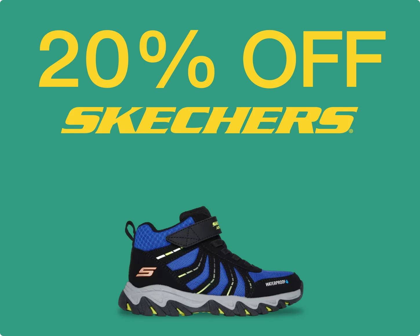 20% off Skechers