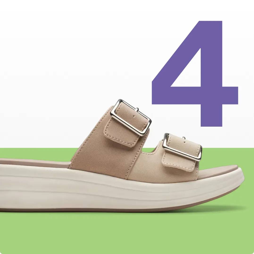 Shop The Clarks drift buckle sandal