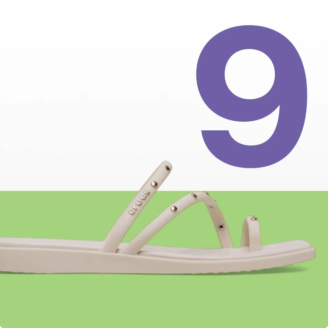 Shop Crocs Miami studded toe loop sandal