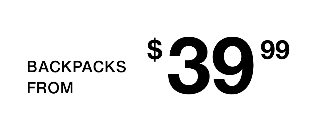 backpack for back to school from $39.99