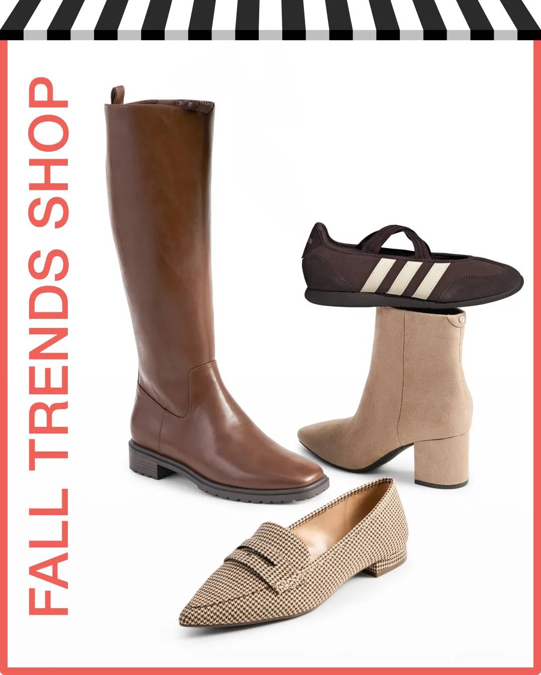 Variety of brown shoes