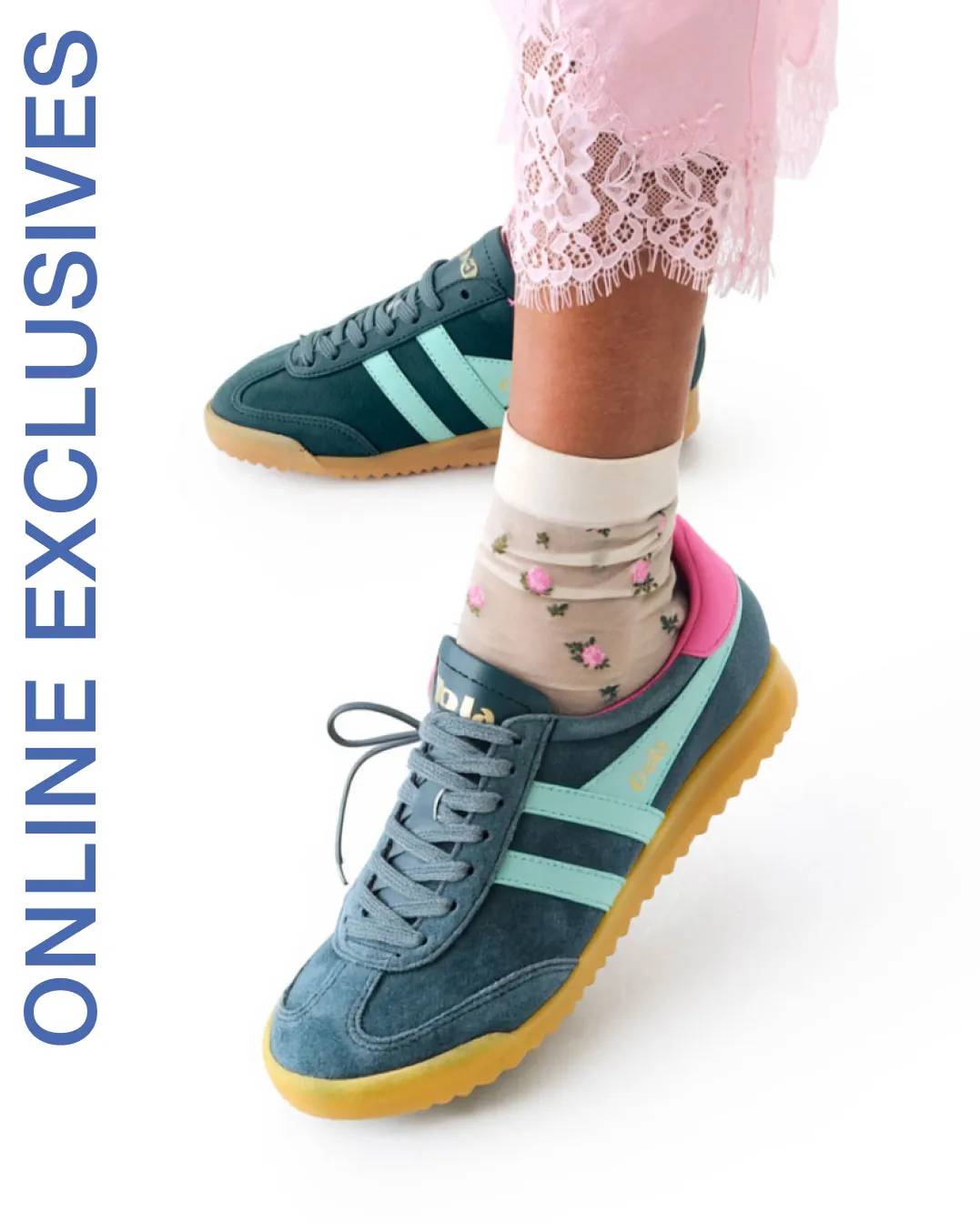 Turquoise sneakers