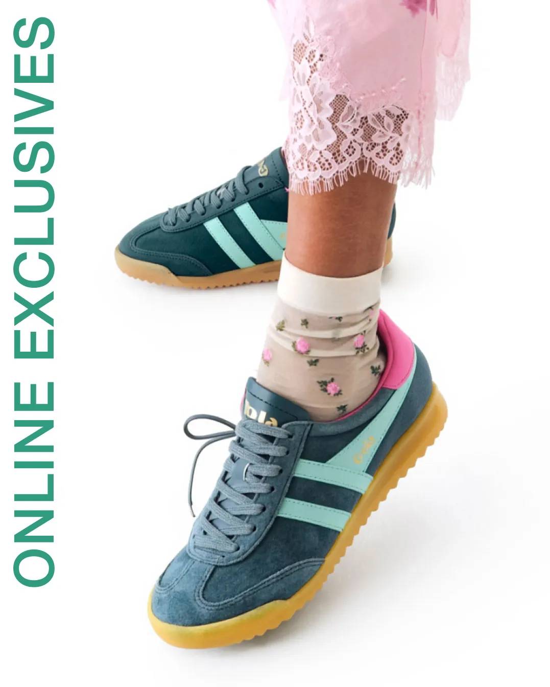 Turquoise PUMA sneakers