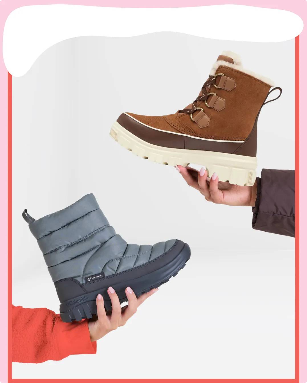 Two snow boots