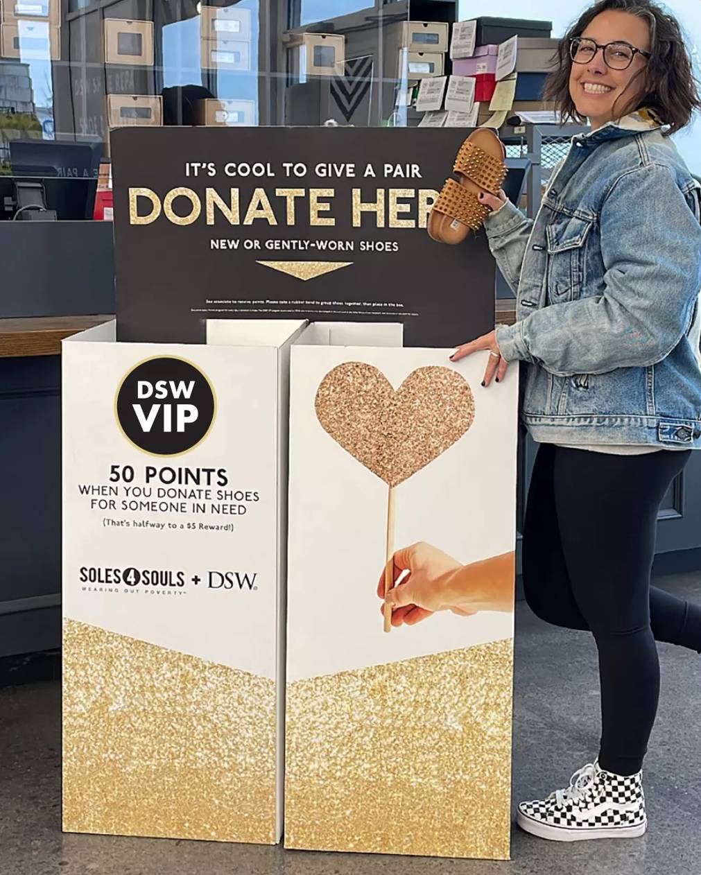 Click to shop Donate Shoes