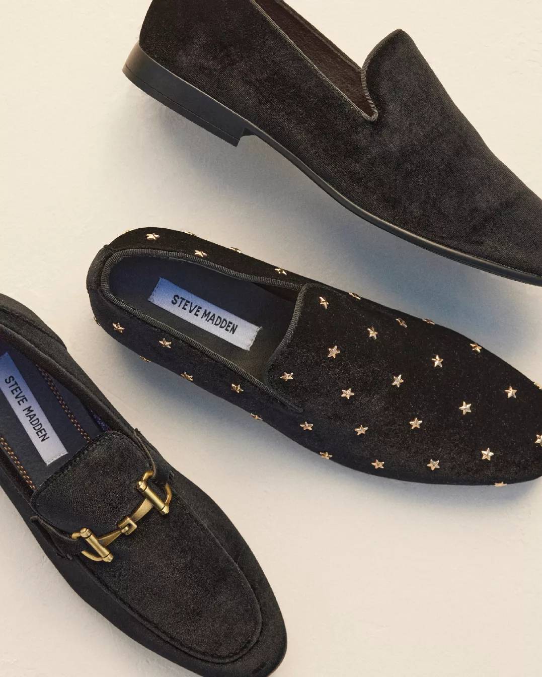 Featuring an assortment of women's blinged shoes.