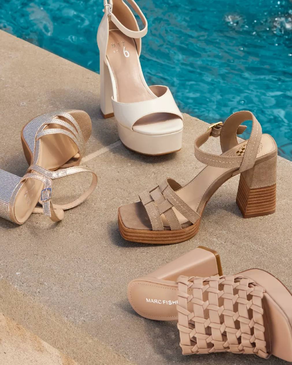 Featuring an assortment of women's heels.