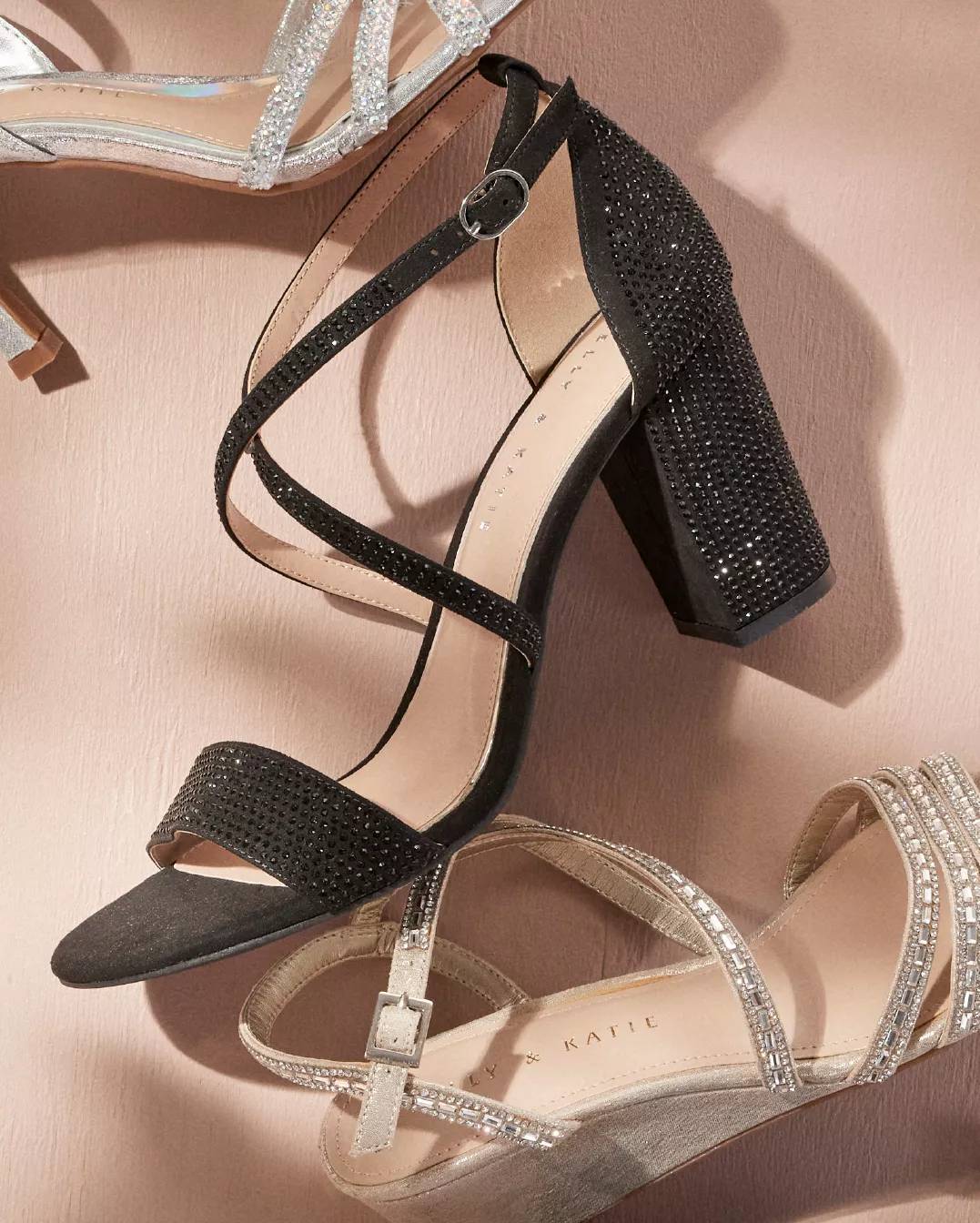 Featuring an assortment of sleek heels.