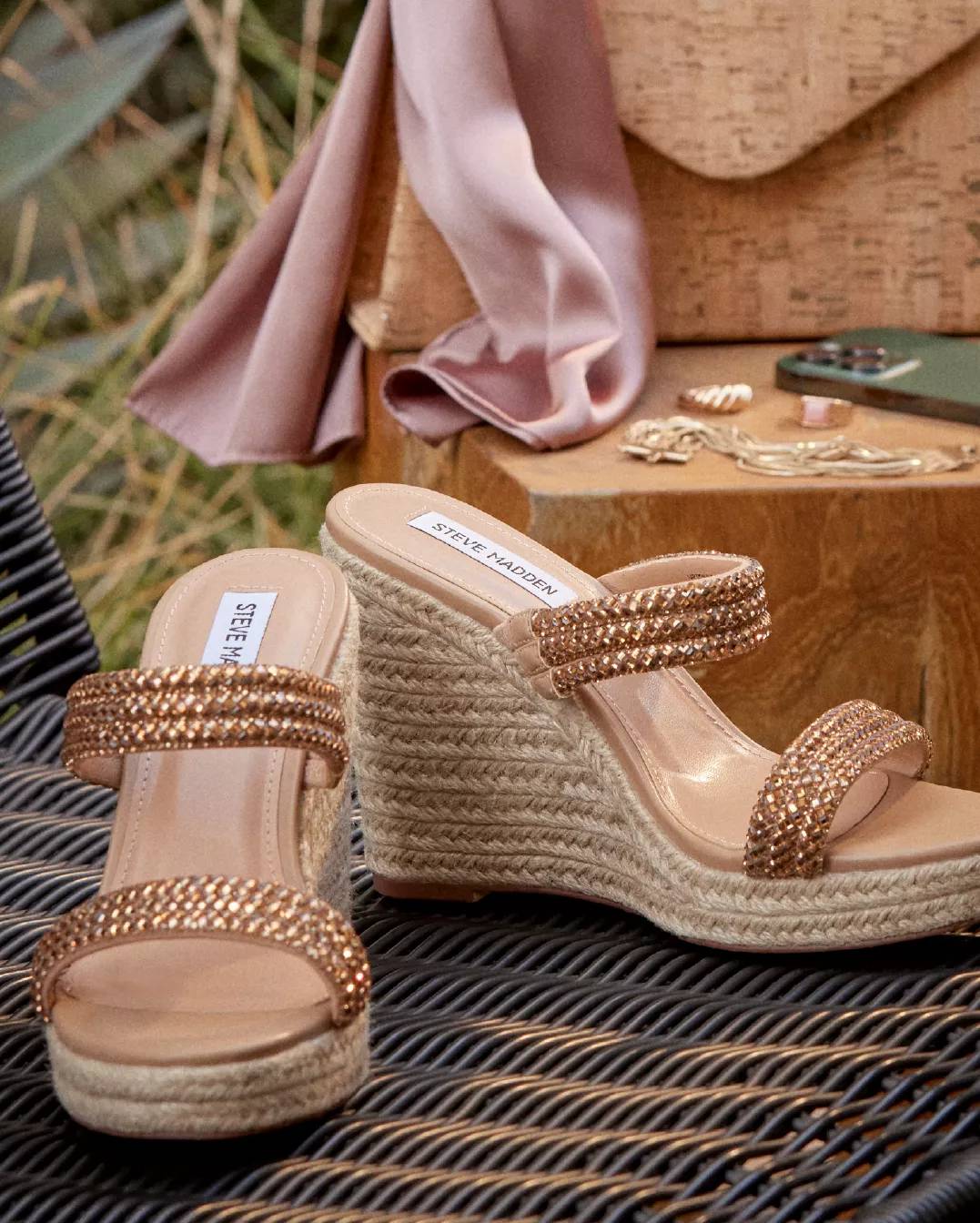 Featuring women's textured heels.