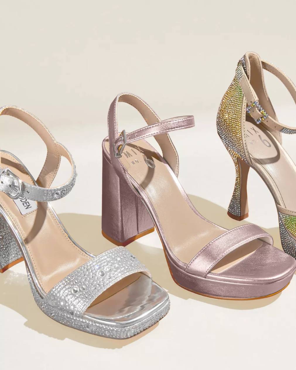 Featuring statement ankle strap sandals