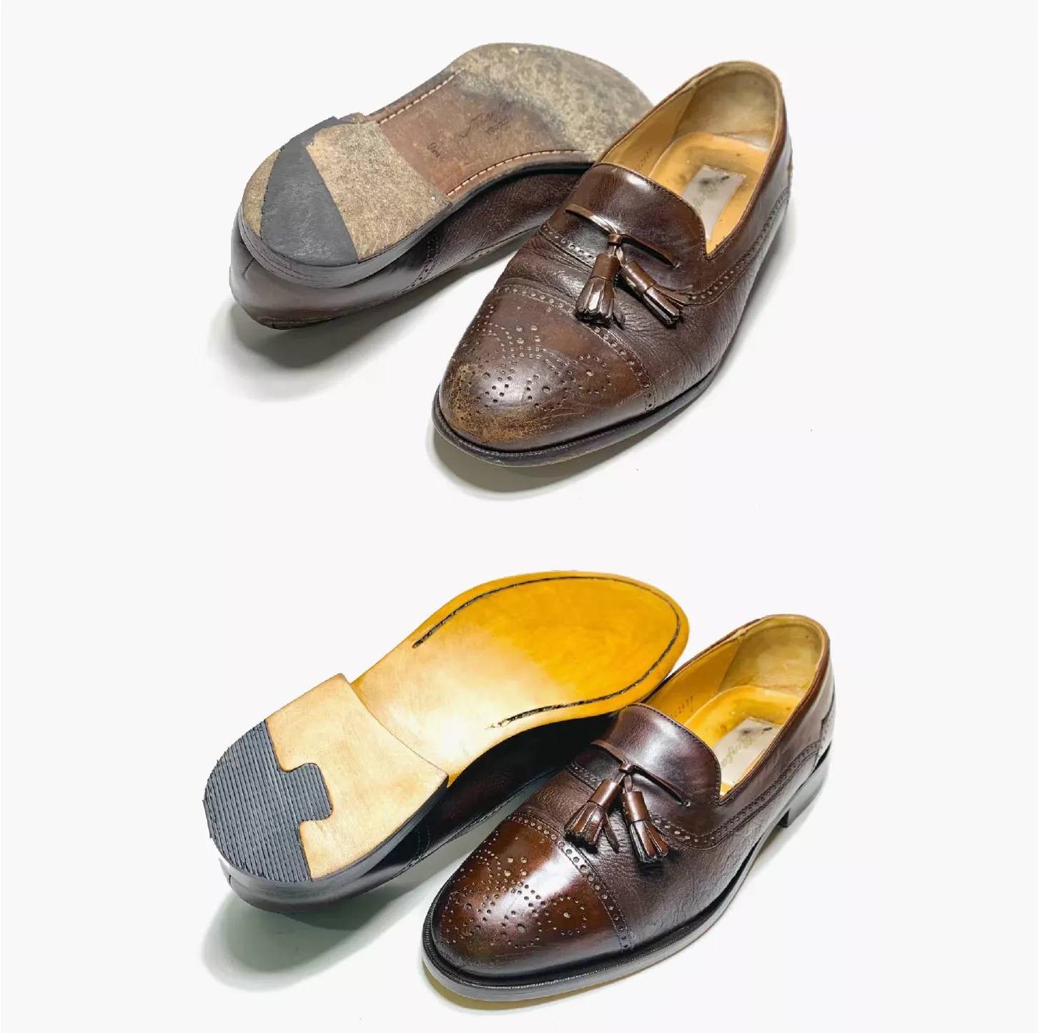 Featuring Men's Dress Shoes Before & After