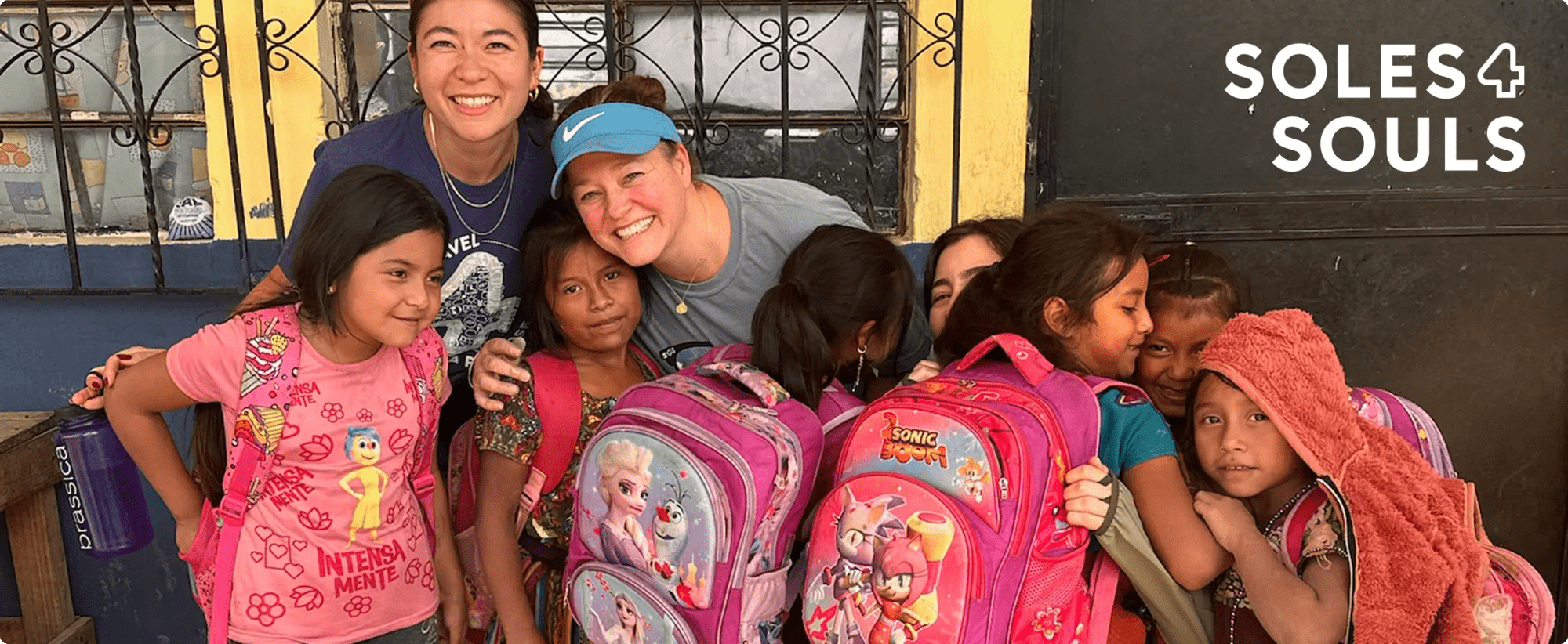 Featuring a set of hands holding a tool to fix a shoe.