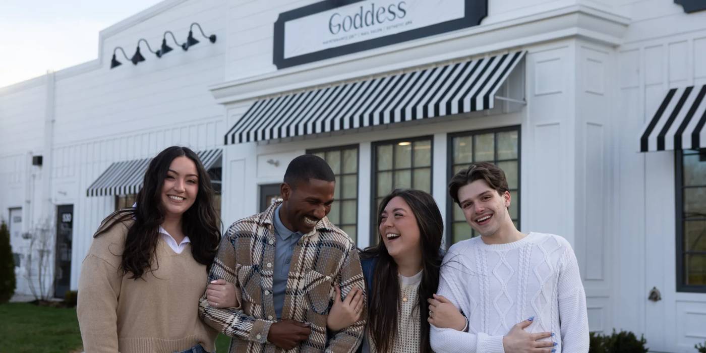 Featuring customers enjoying Goddess Nail Salon.