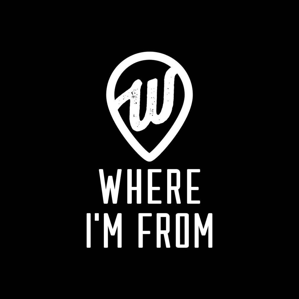 Featuring a black background speaking to Where I'm From