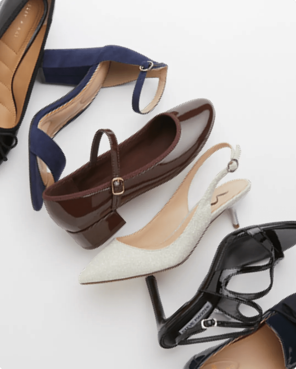 Featuring an assortment of women's heels.