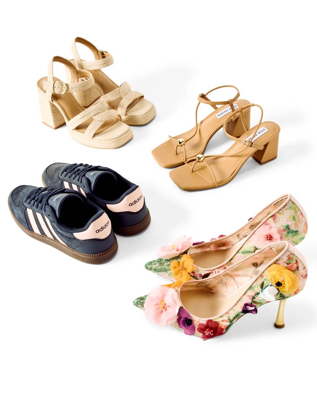 Featuring a variety of new spring styles.