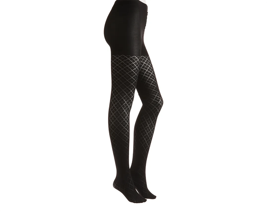 404254 MeMoi Diamond Argyle Women's Tights.