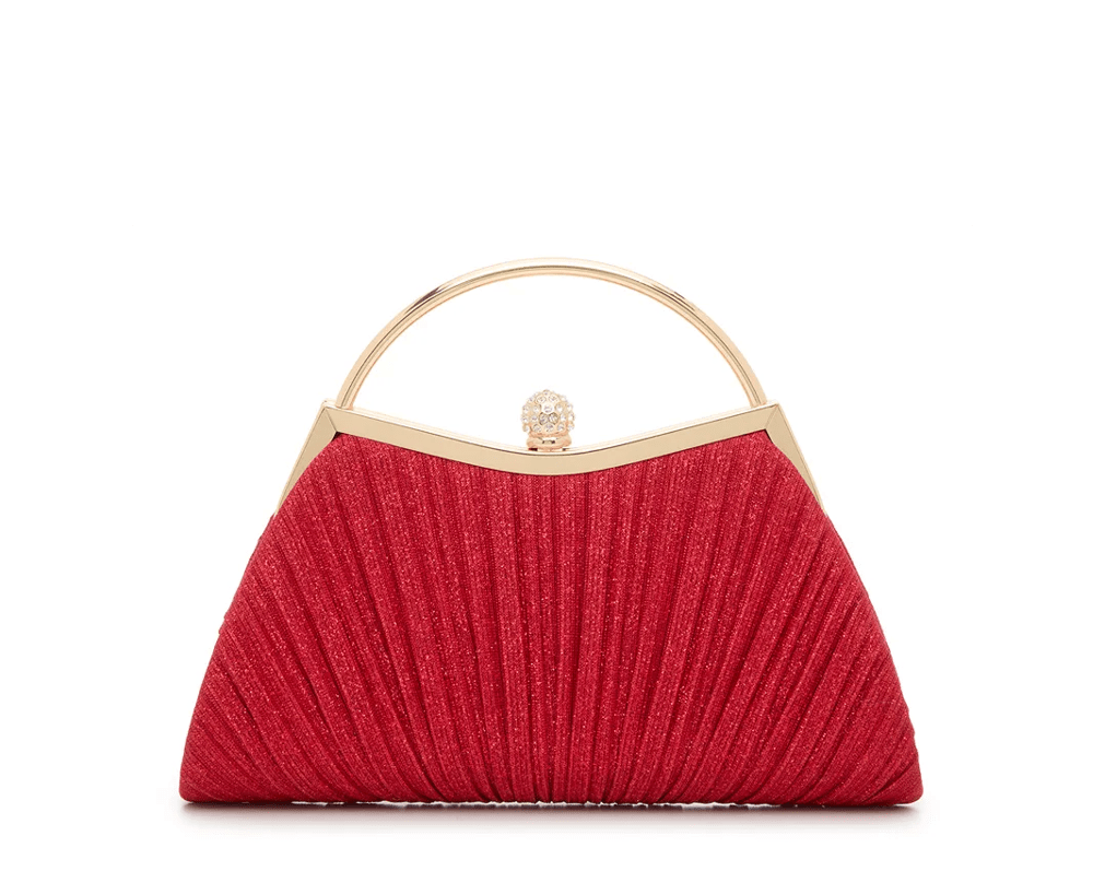 588337 Kelly & Katie Glitter Pleated Satchel.