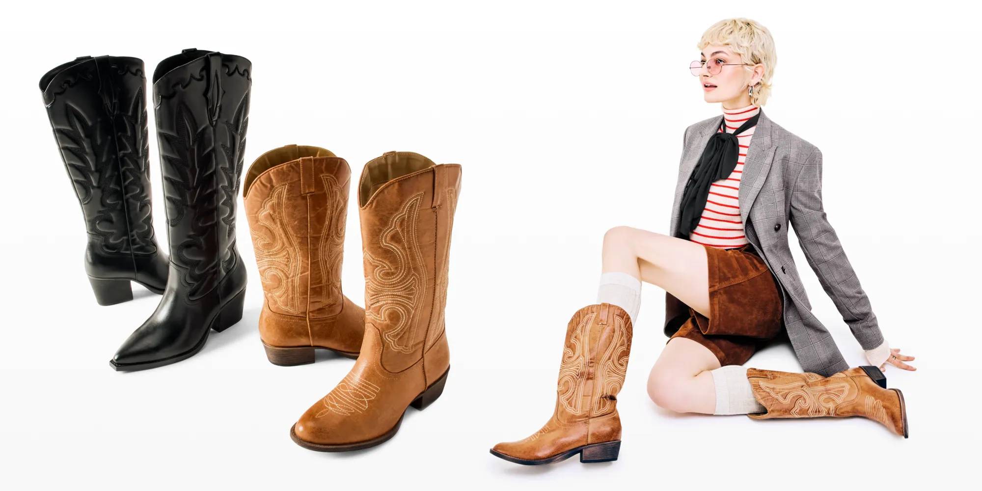 Featuring a person wearing the Coconuts by Matisse Legend Cowboy Boot.