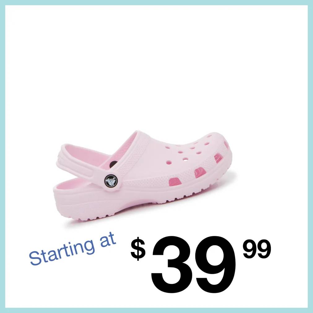 Starting at $39.99
