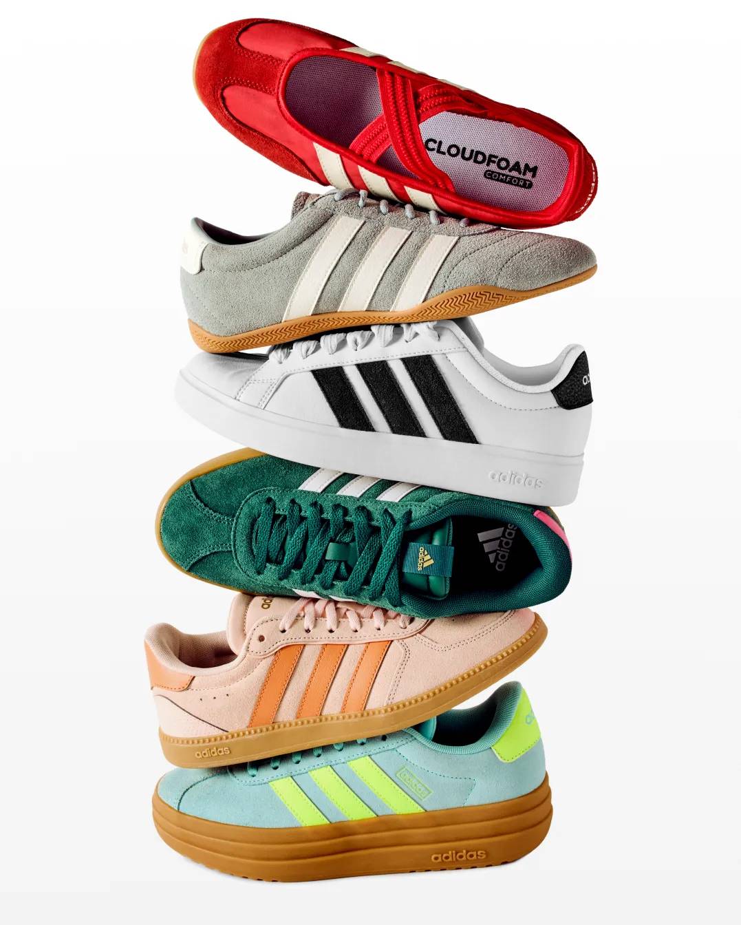 Featuring an assortment of different fashion sneaker styles