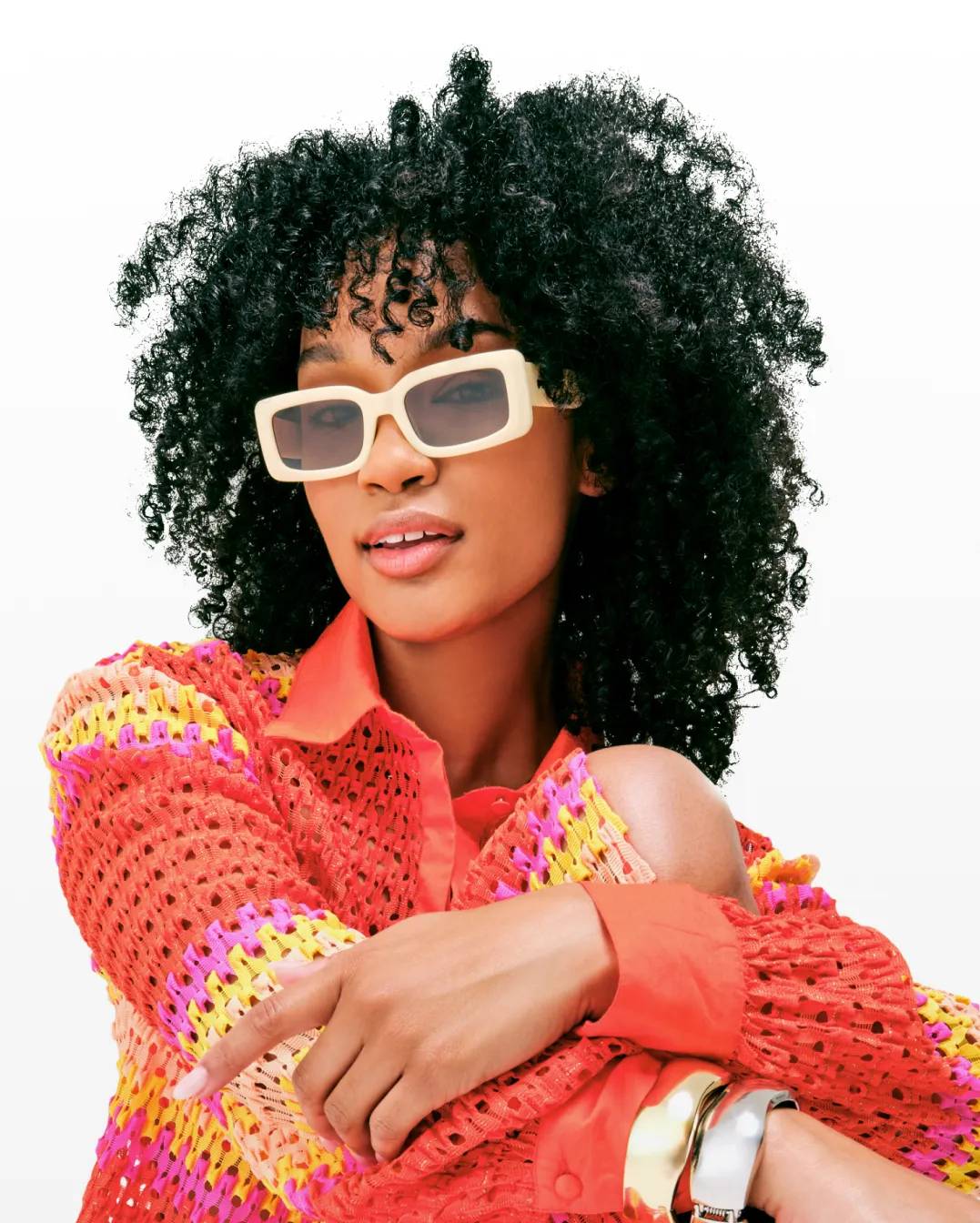 featuring a cool girl wearing fashionable sunglasses.