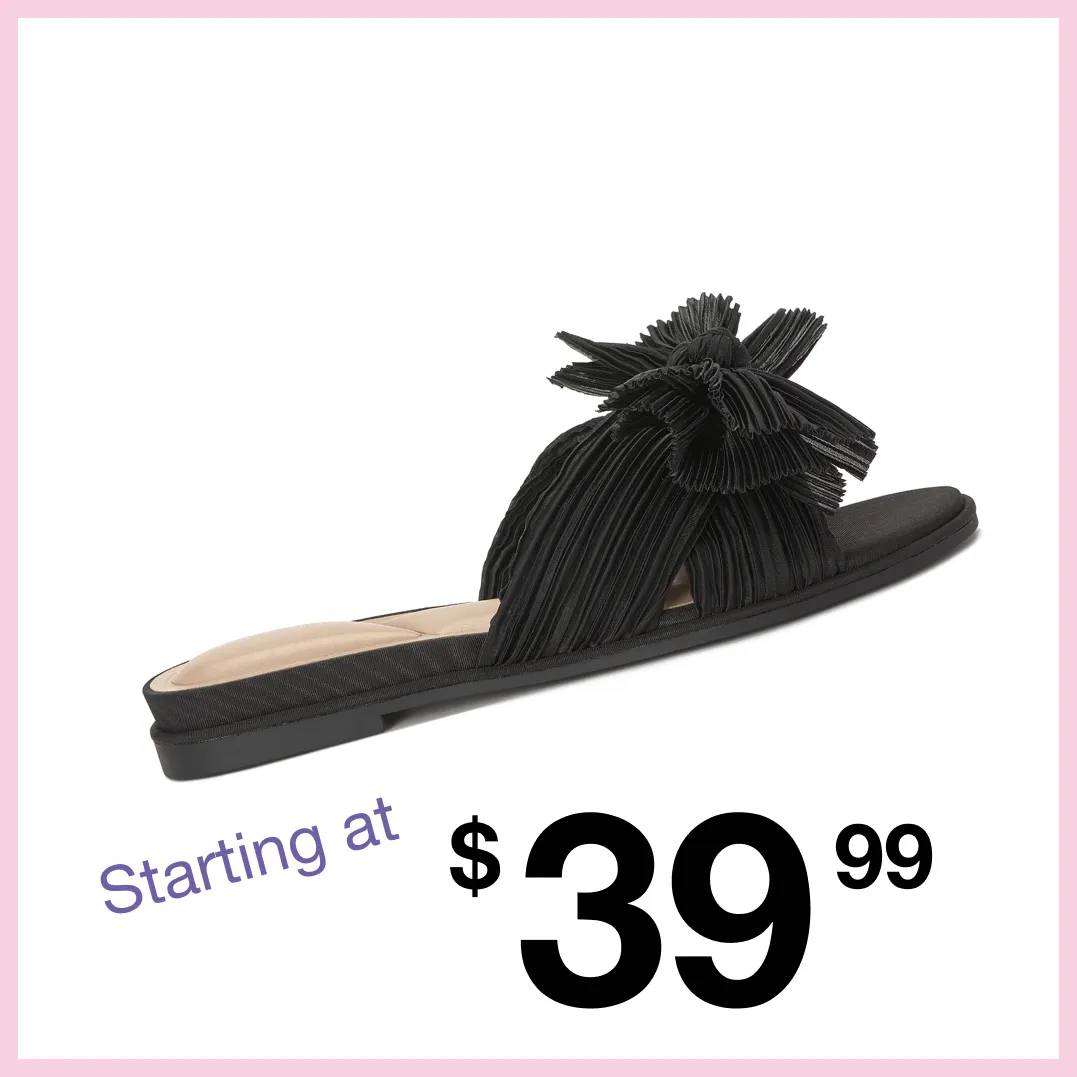 Featuring a women's black sandal.