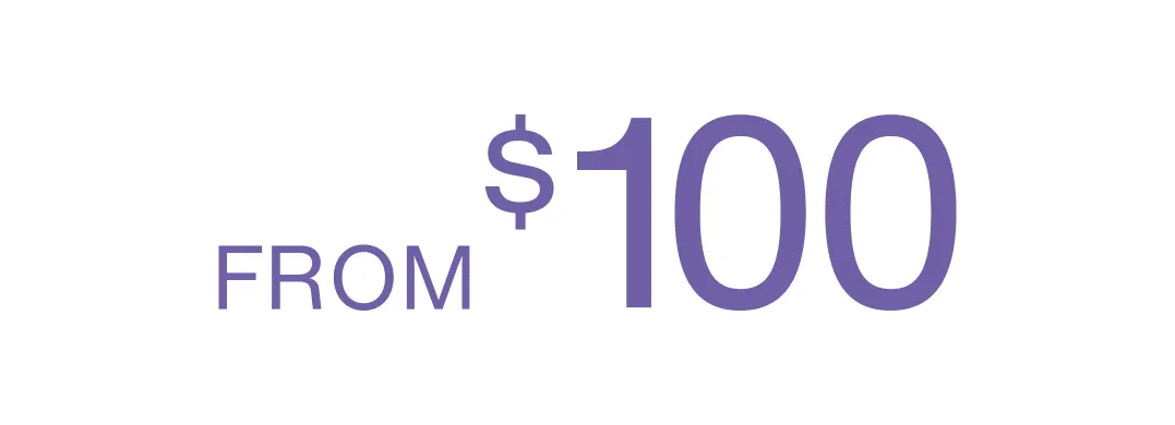 gifts starting at 100