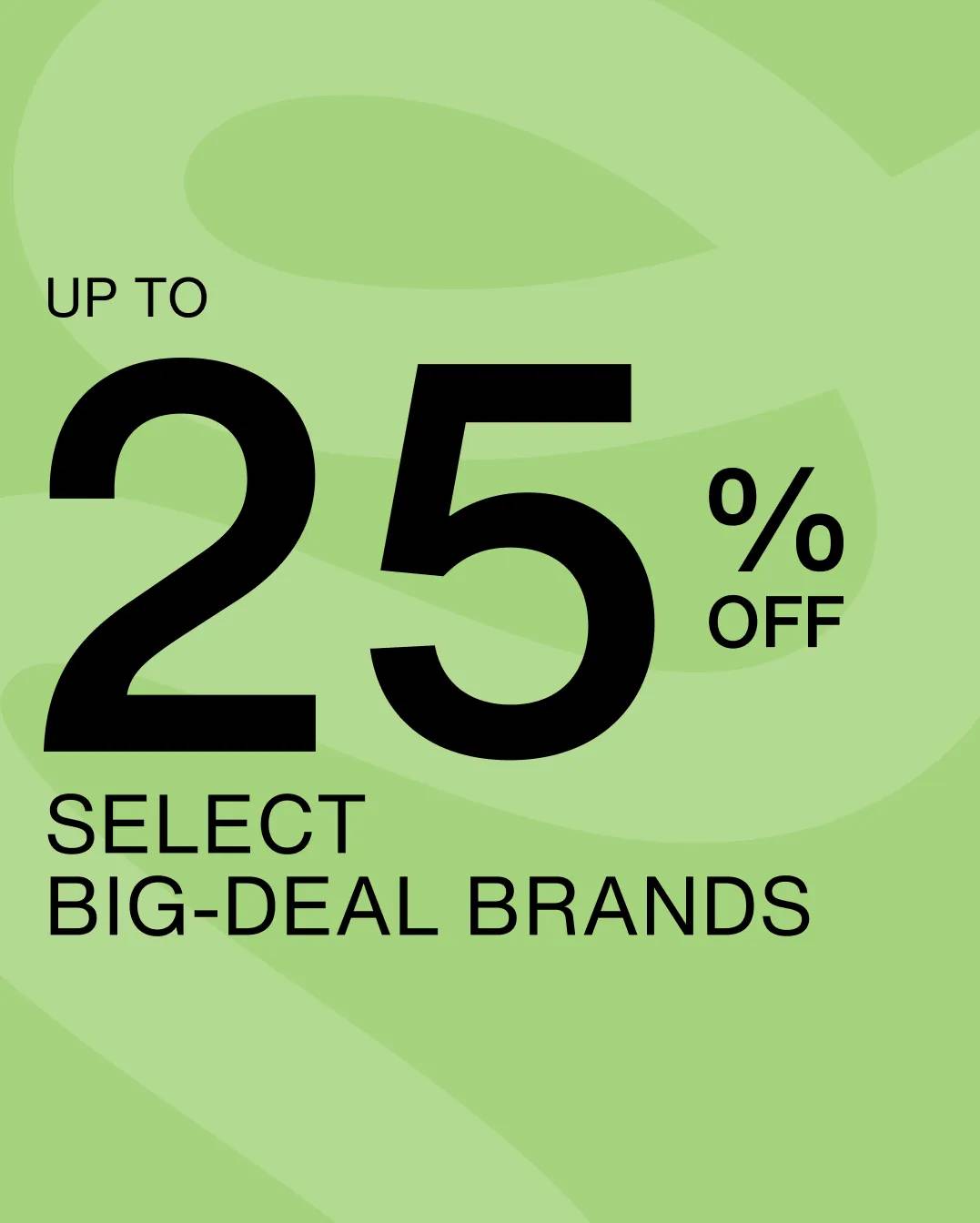 Up to 25% off