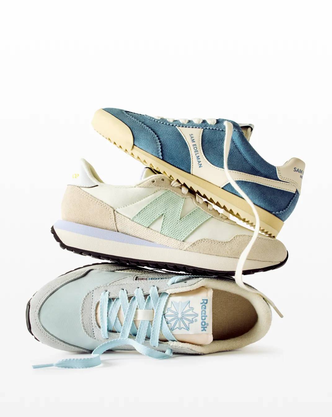 An assortment of retro sneakers