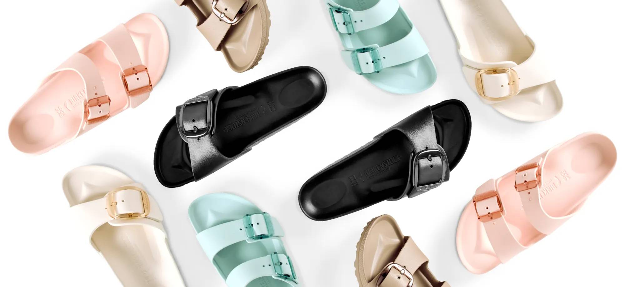 Variety of Birkenstock sandals