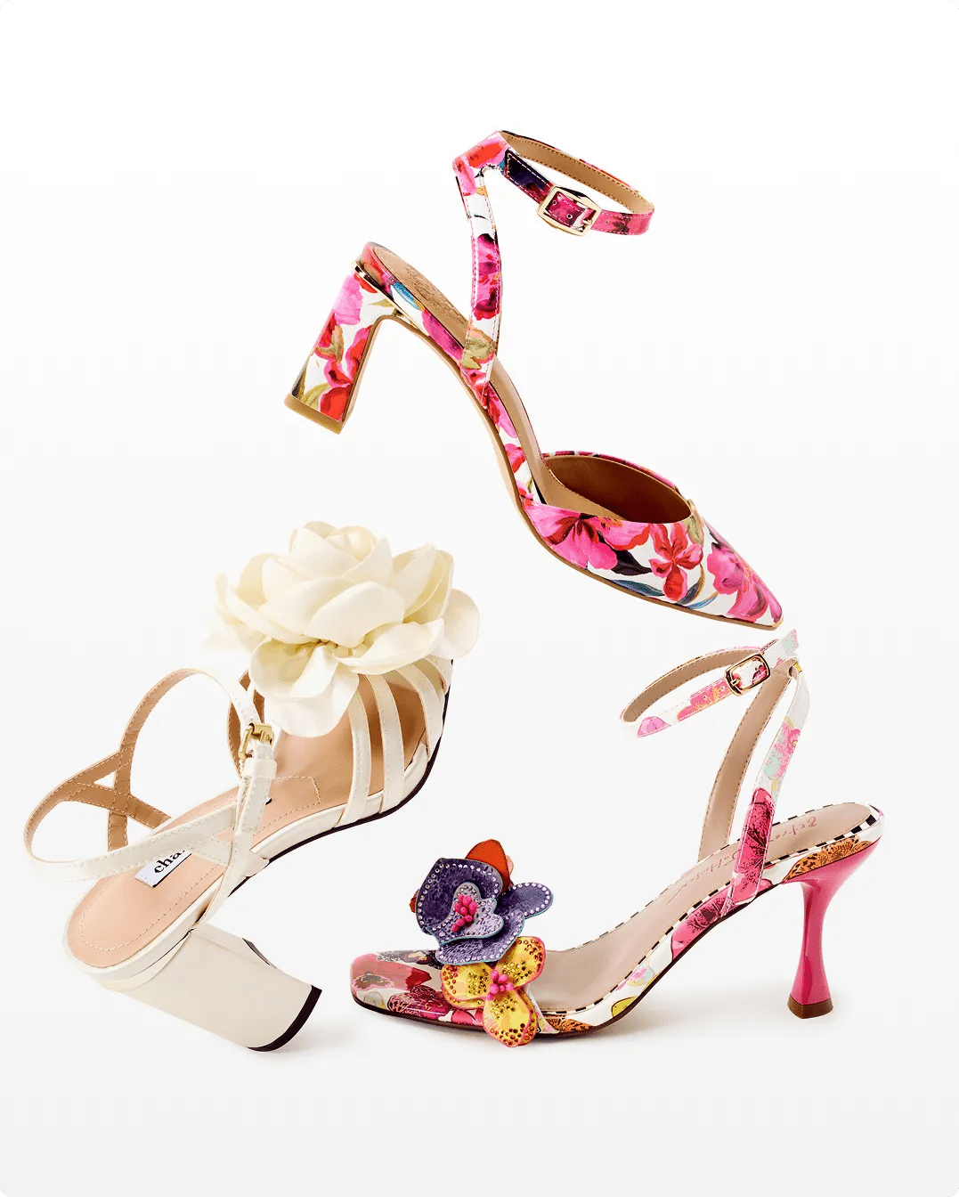 Featuring an assortment of dress sandals.