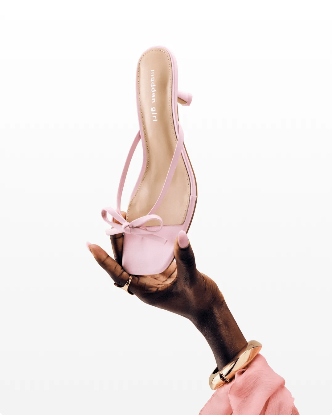 Featuring an assortment of women's blinged shoes.