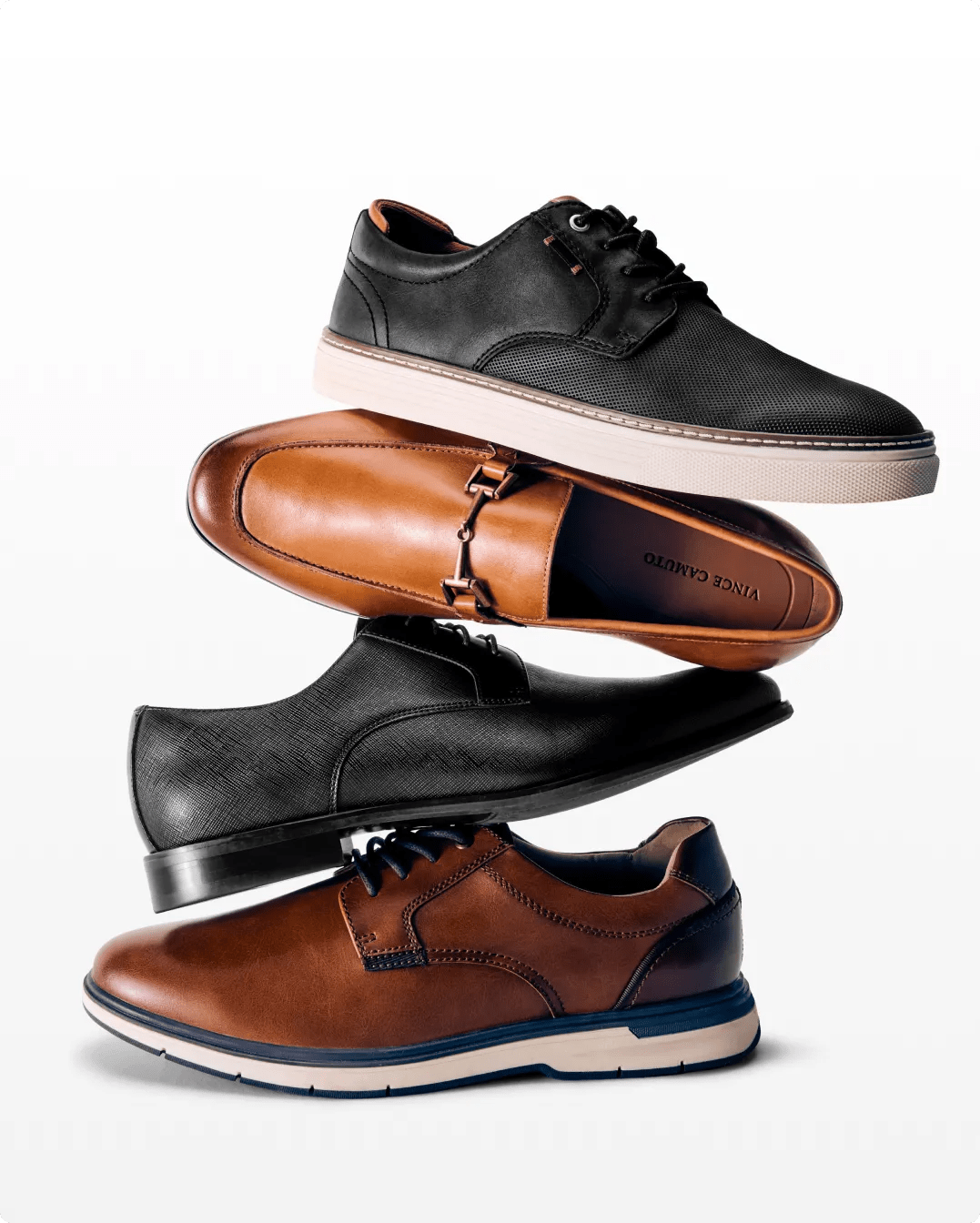 Featuring an assortment of sneakers.