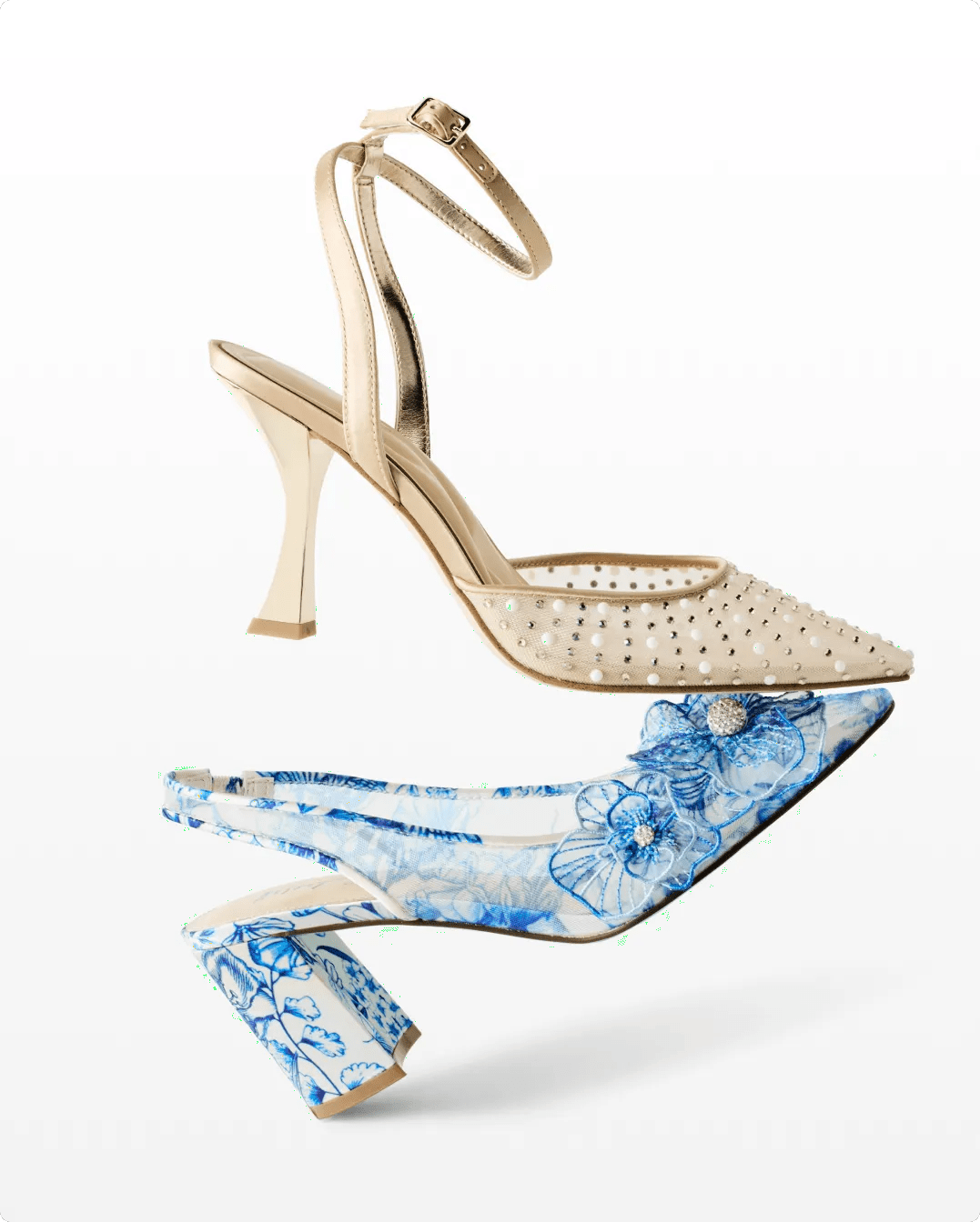 Featuring bridal heels.