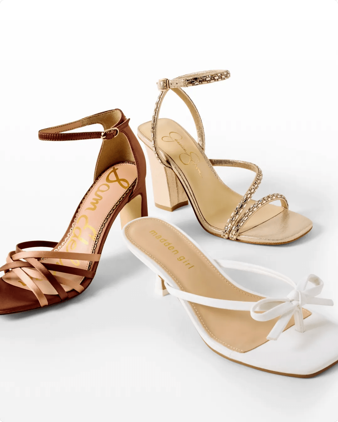 Featuring pearl-embellished bridal shoes
