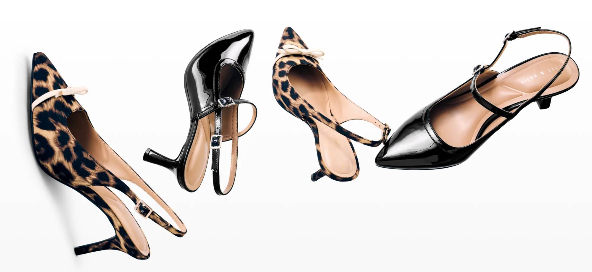 Featuring an assortment of animal print statement heels.