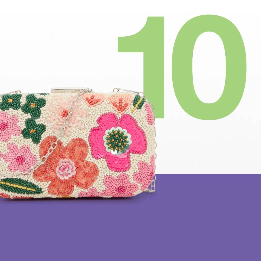 Kelly & Katie New Pop Floral Clutch