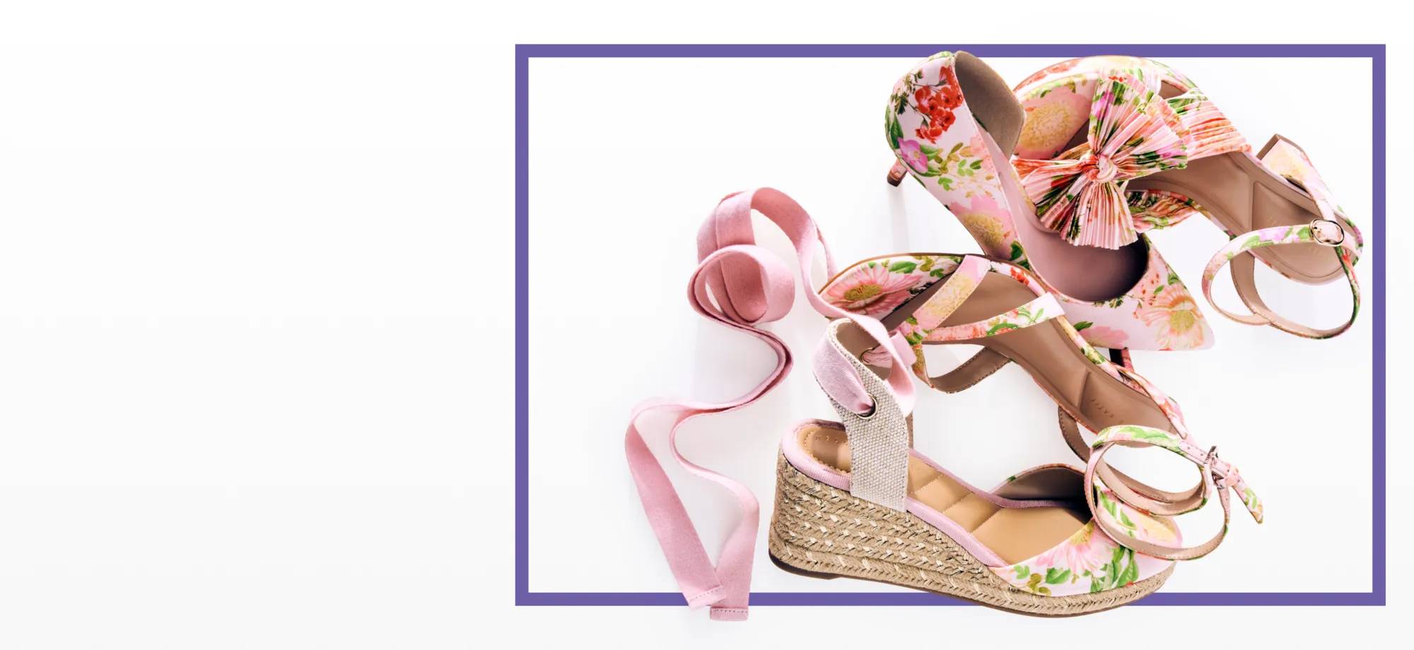 Featuring an assortment of Kelly + Katie brand floral dress shoes.