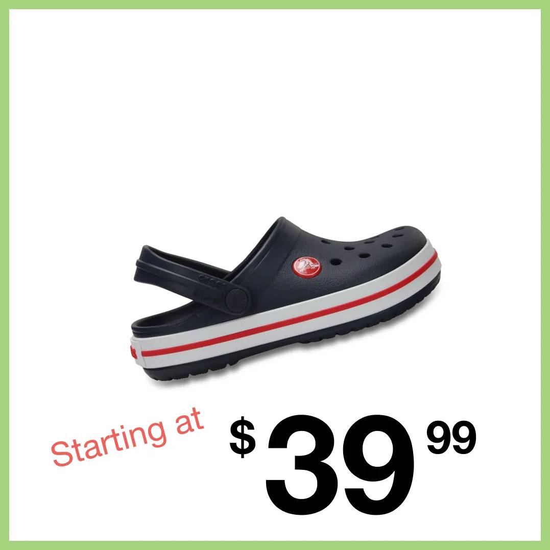 Starting at $39.99