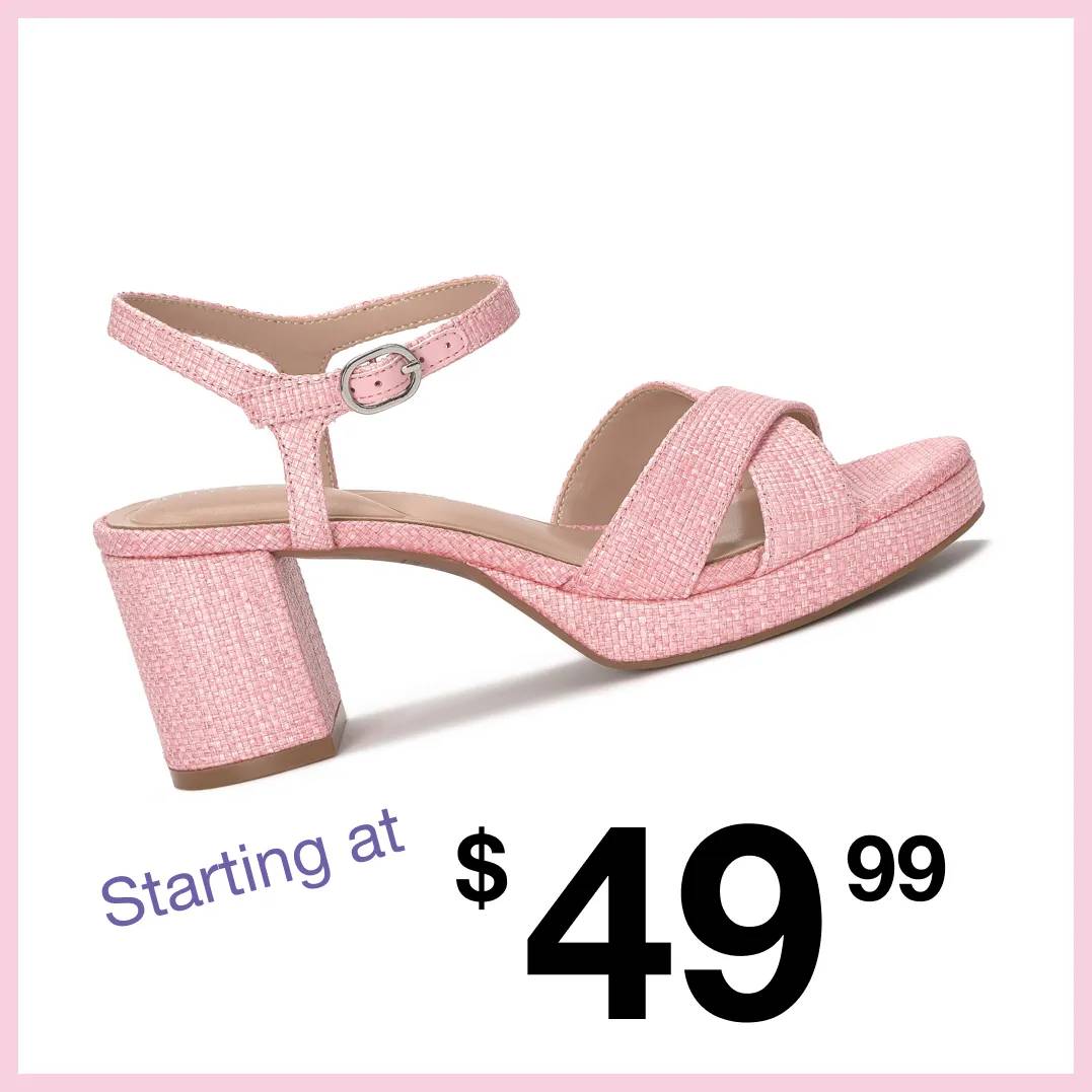 Starting at $49.99