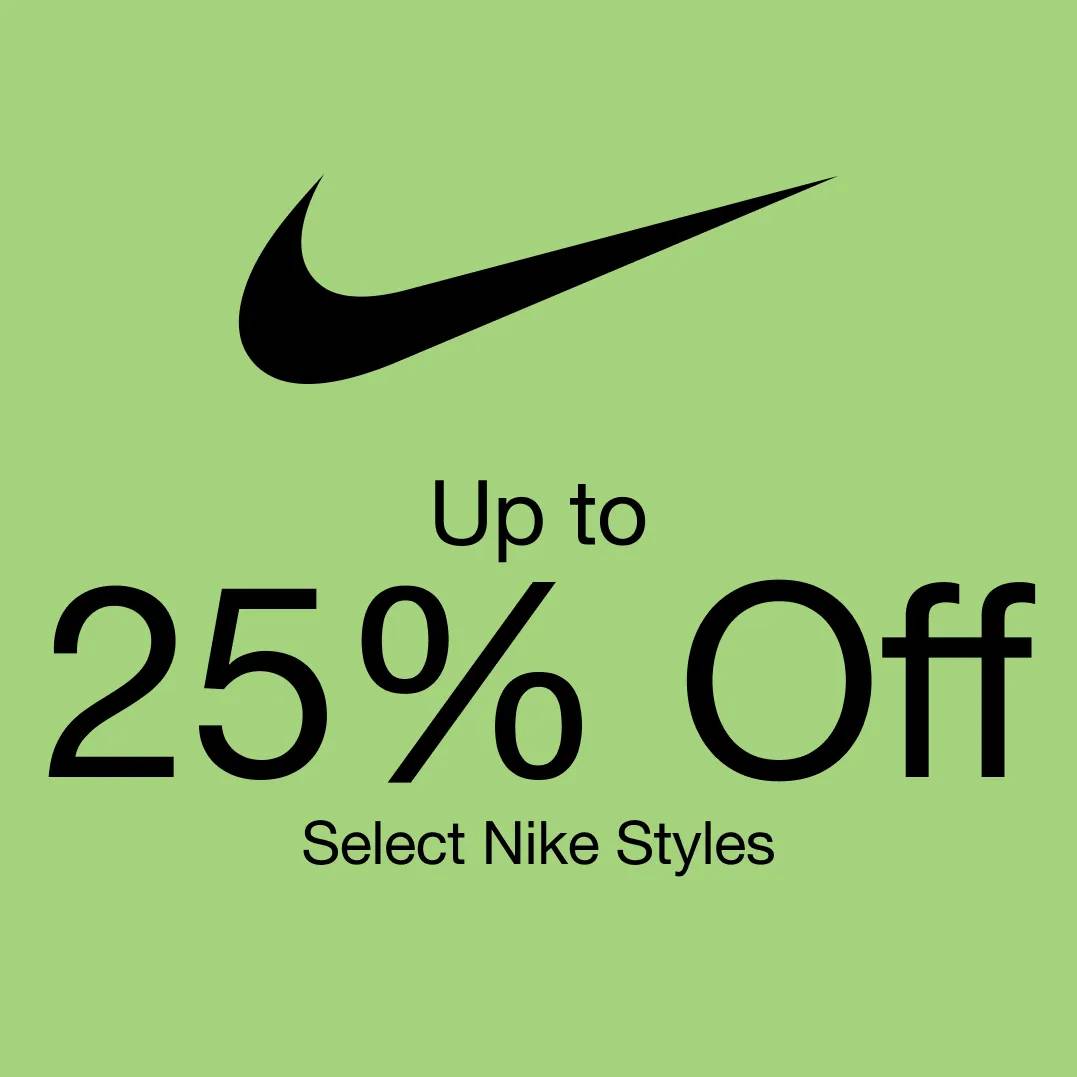 Nike logo.
