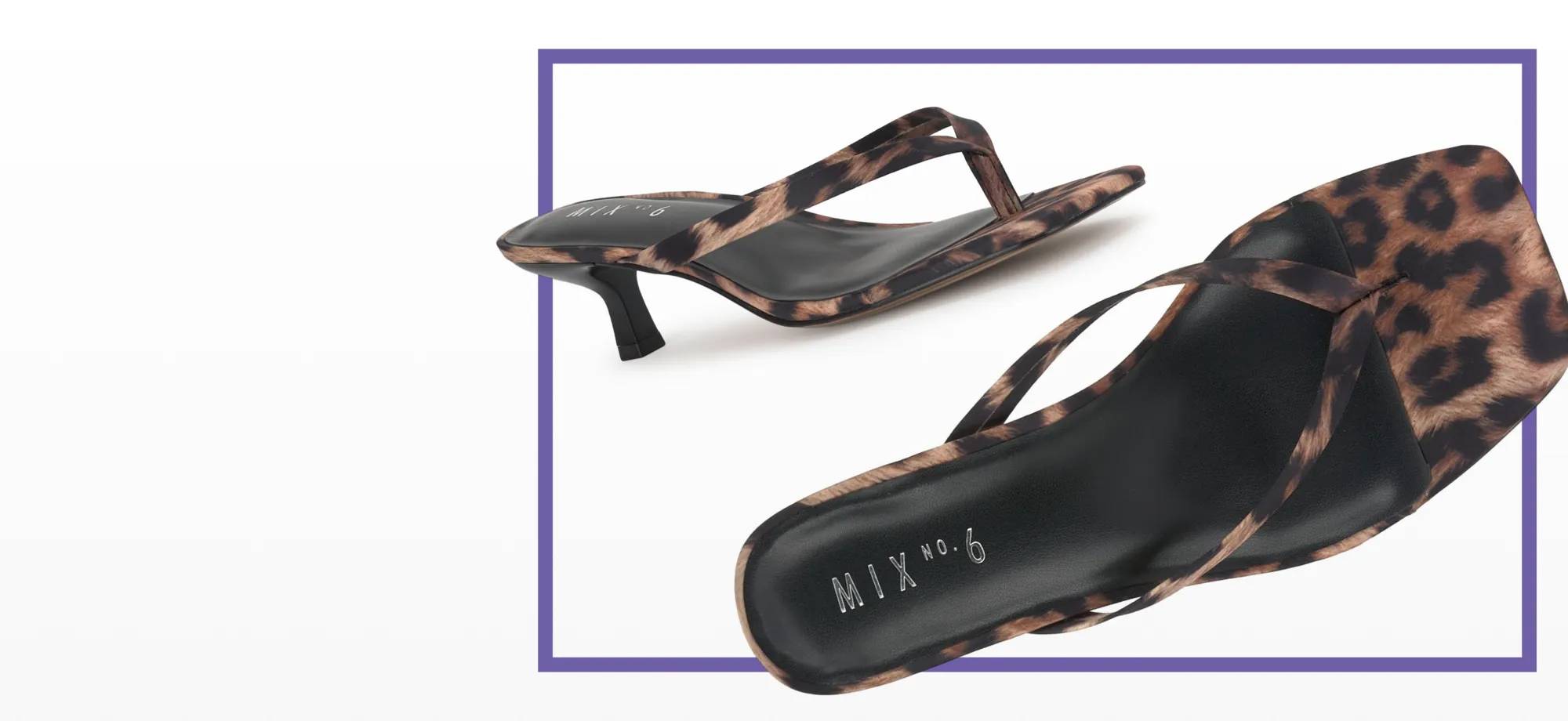 Featuring an animal print dress heel.