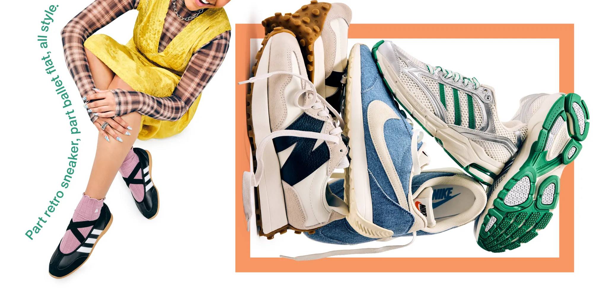 Featuring a variety of retro sneakers