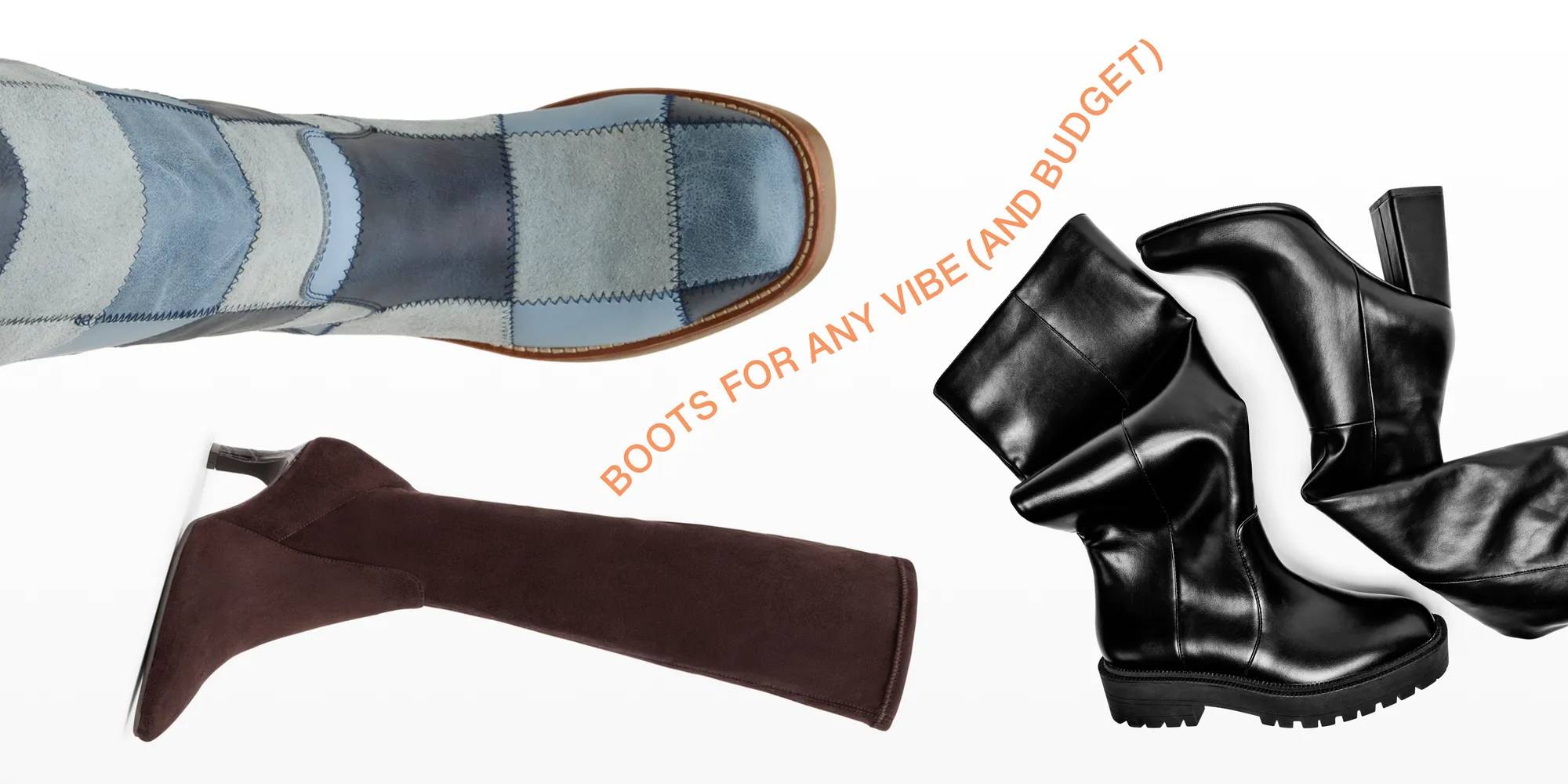 Featuring different styles of tall boots