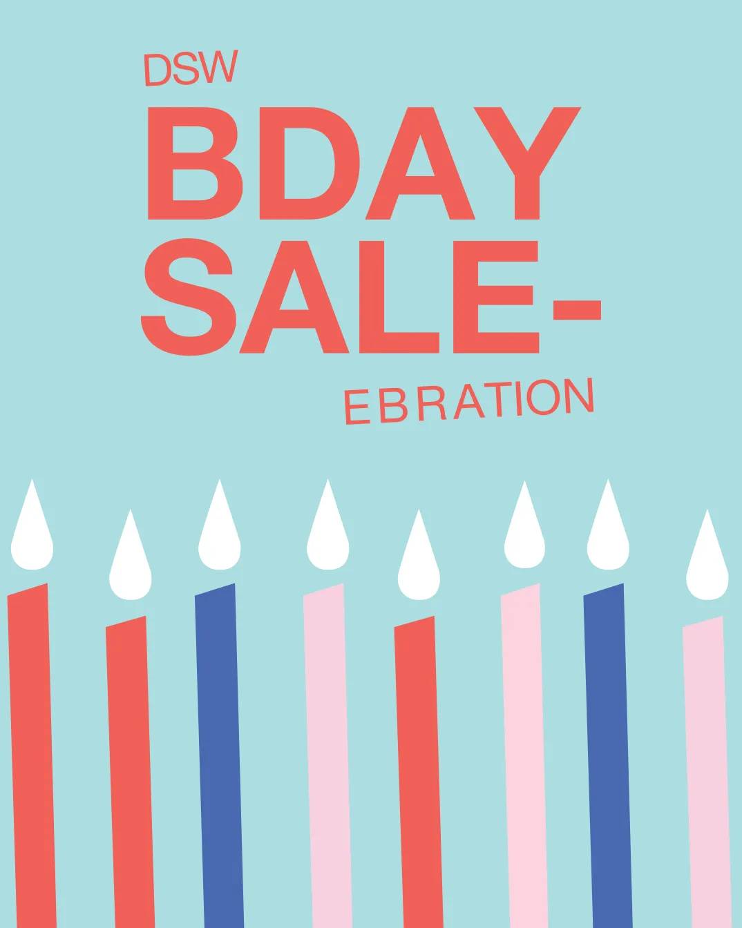 Click to shop the Birthday Sale at DSW Designer Shoe Warehouse.