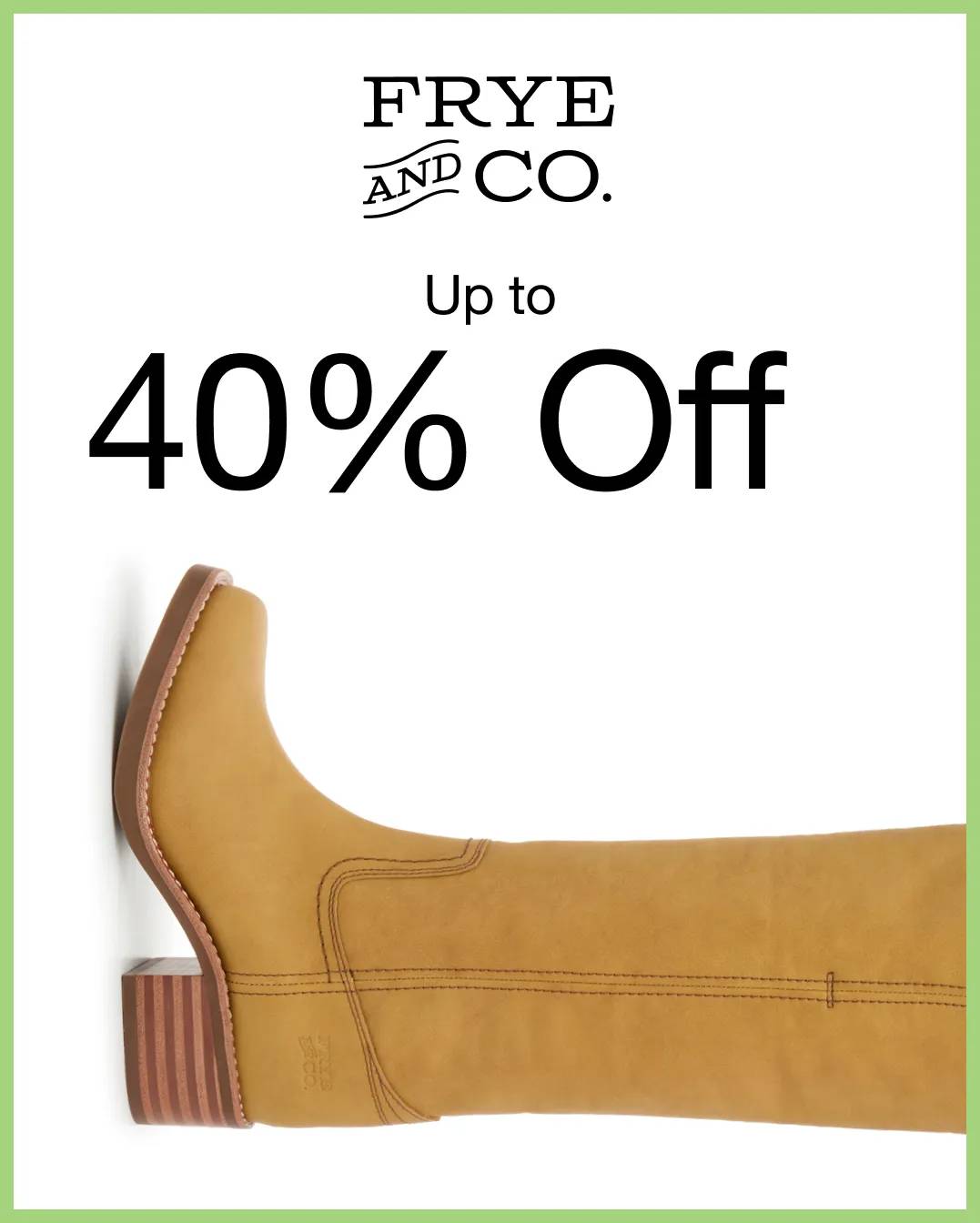 Featuring a banana yellow Frye & Co. Mirando boot.