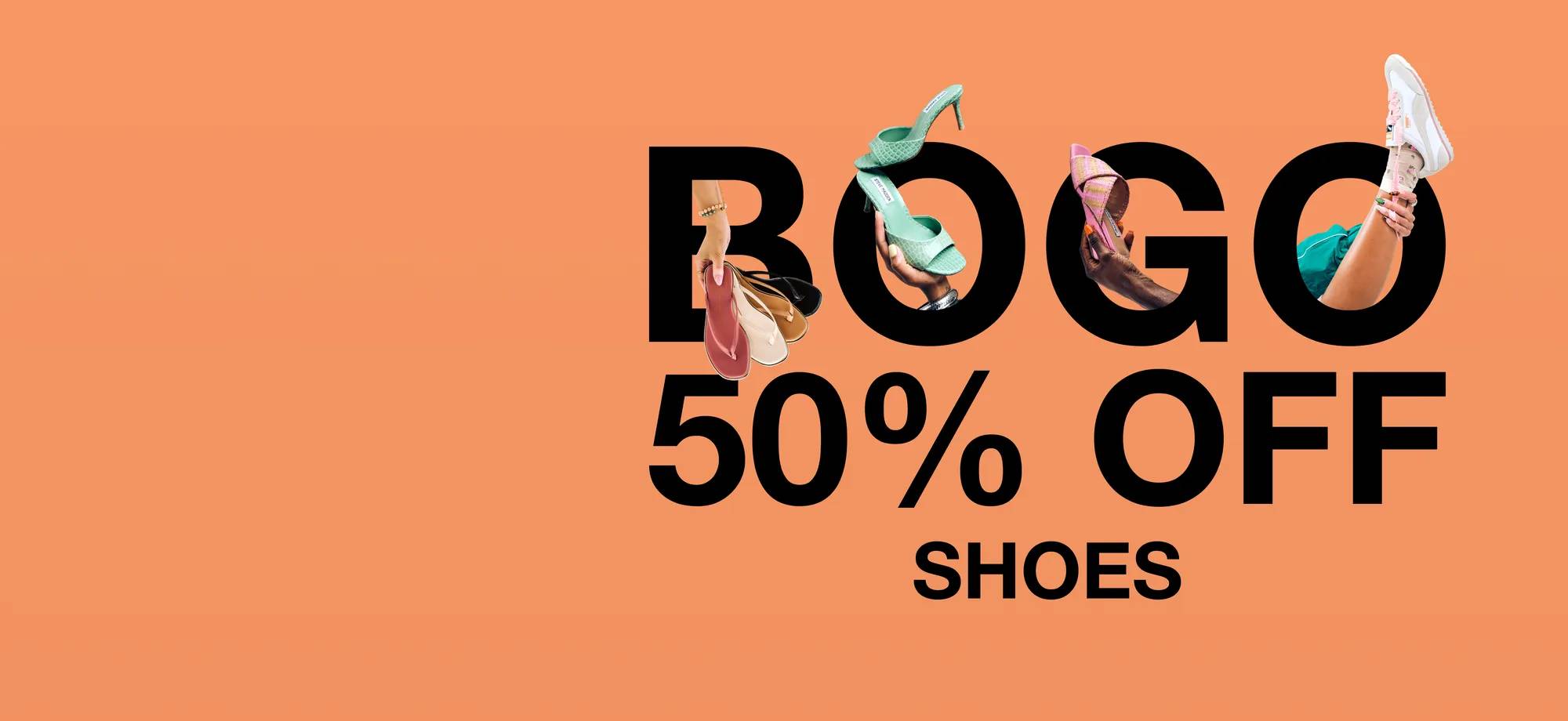 Featuring an assortment of summer shoes.