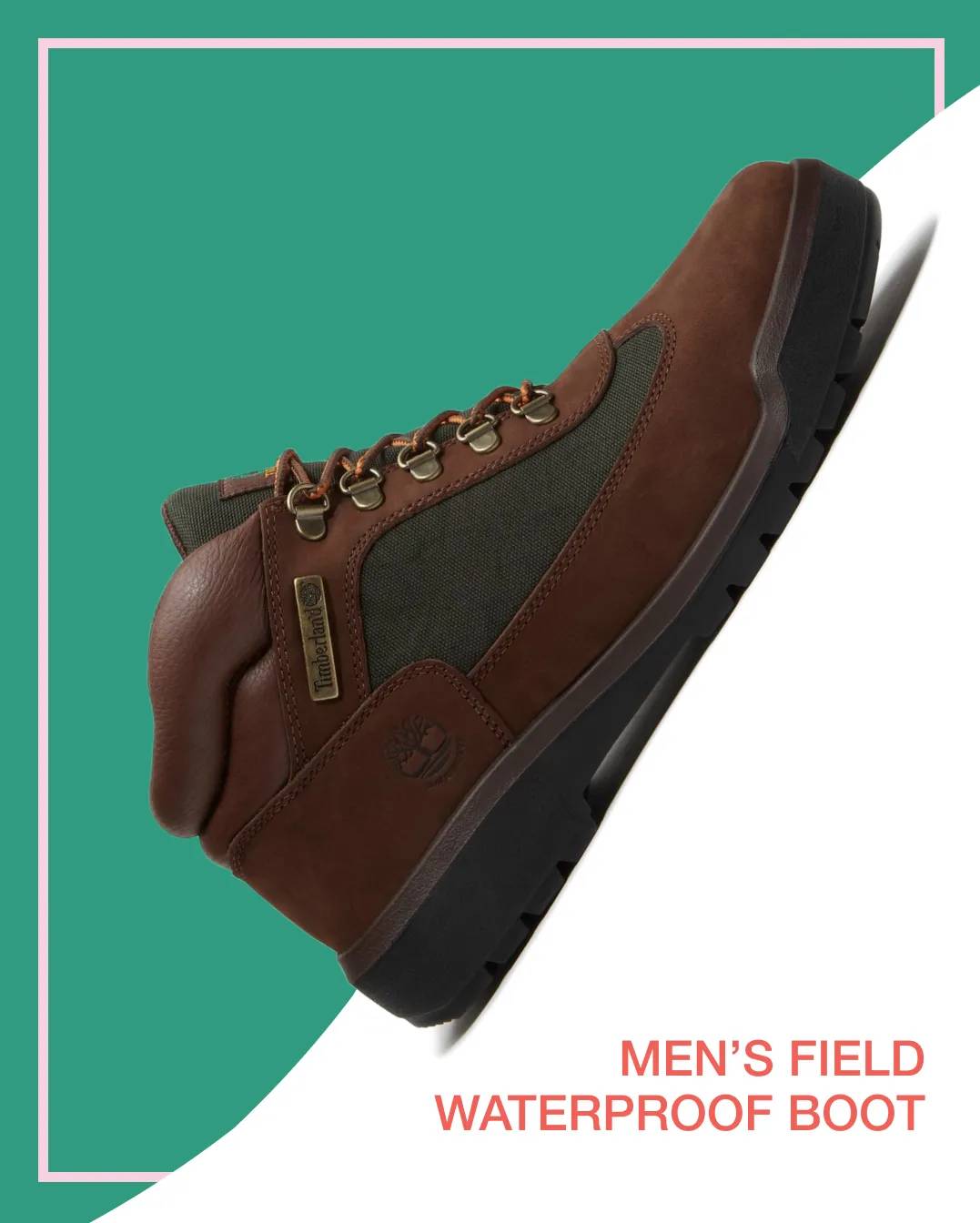 Dark brown field boot from Timberland.