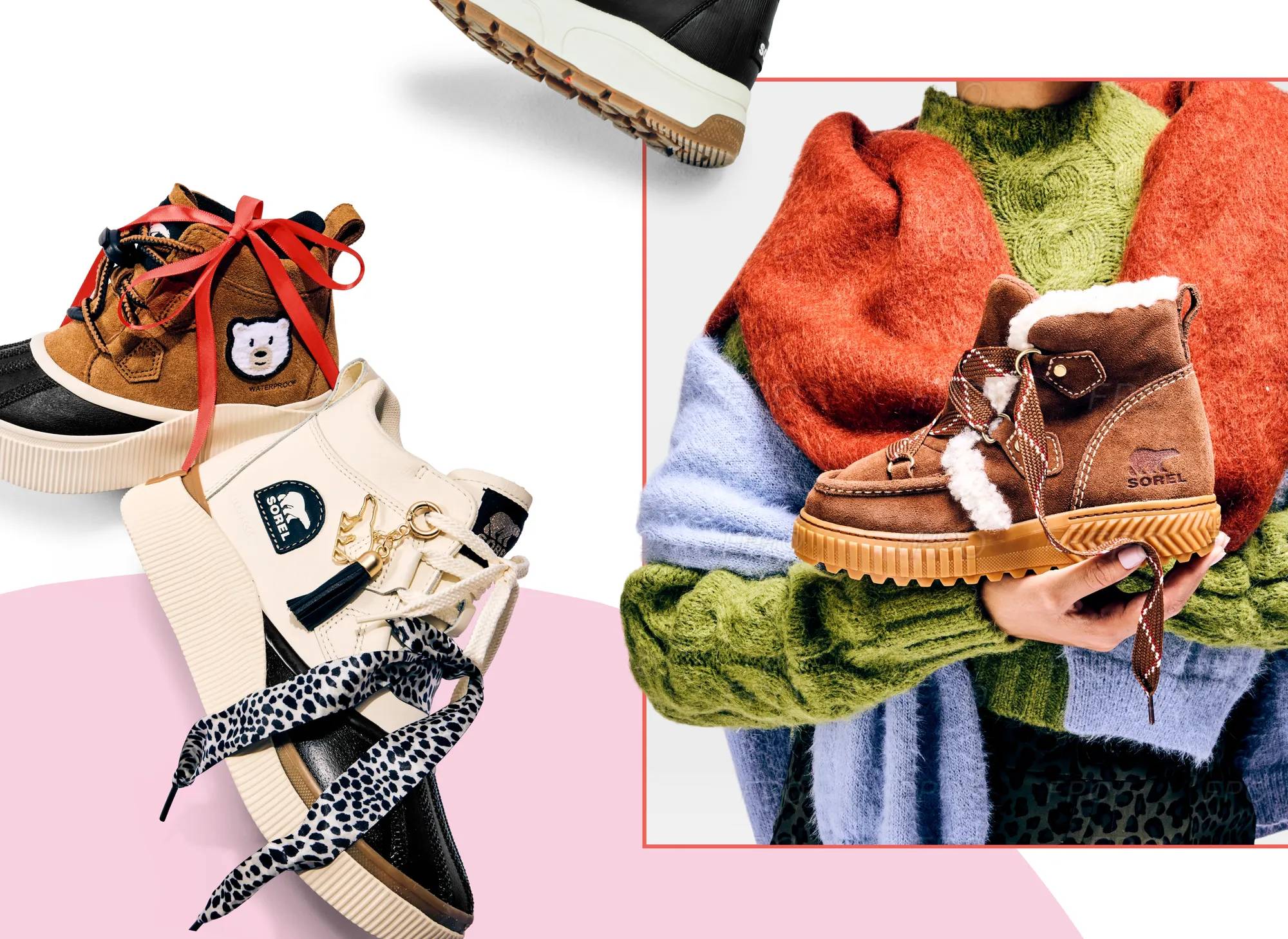 An assortment of boots from SOREL.